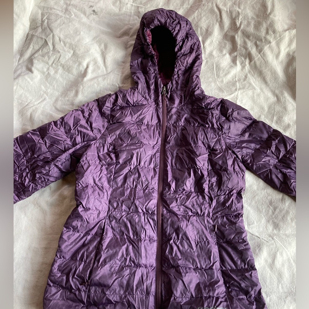 Eddie Bauer purple puffer jacket